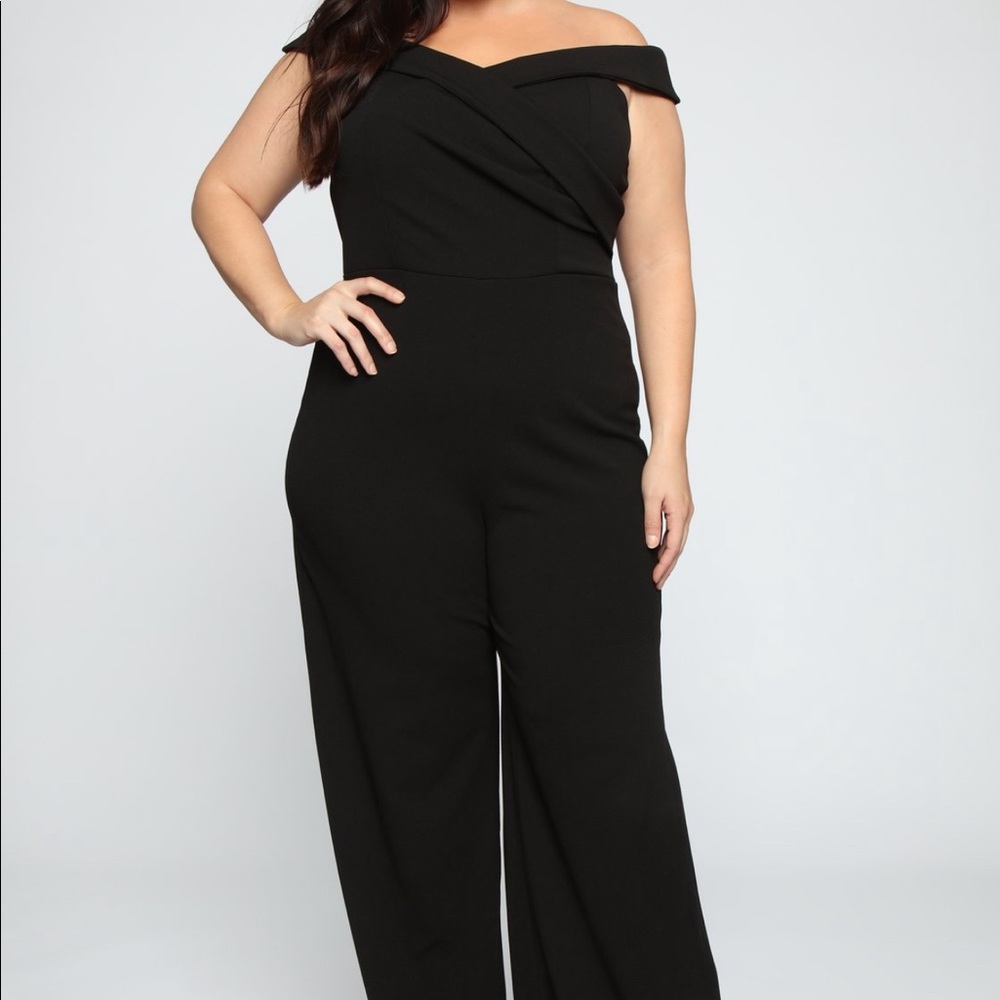 Black Off The Shoulder Jumpsuit